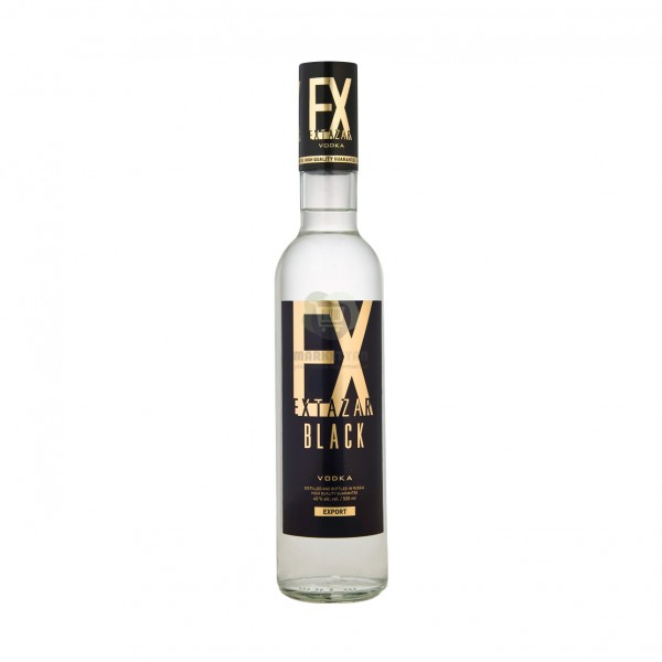 Vodka "Extazar Black" 40% 0.5l