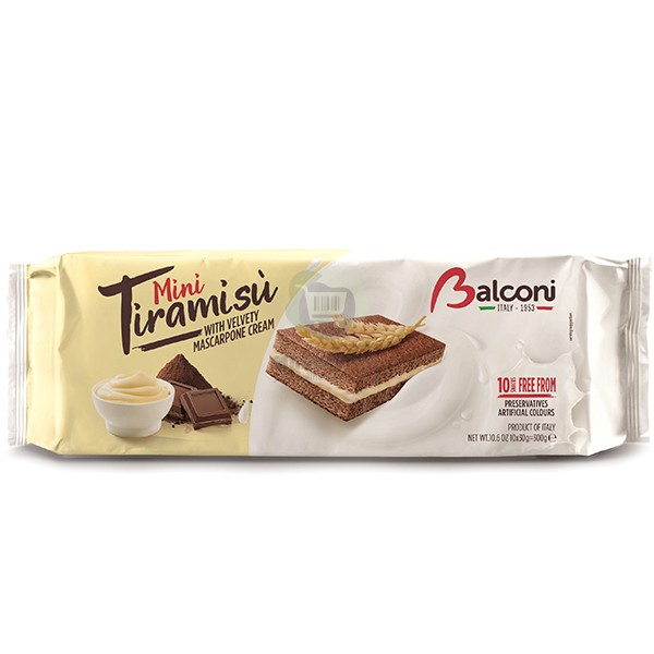 Biscuits "Balconi" Tiramisu 10 pieces 300 gr