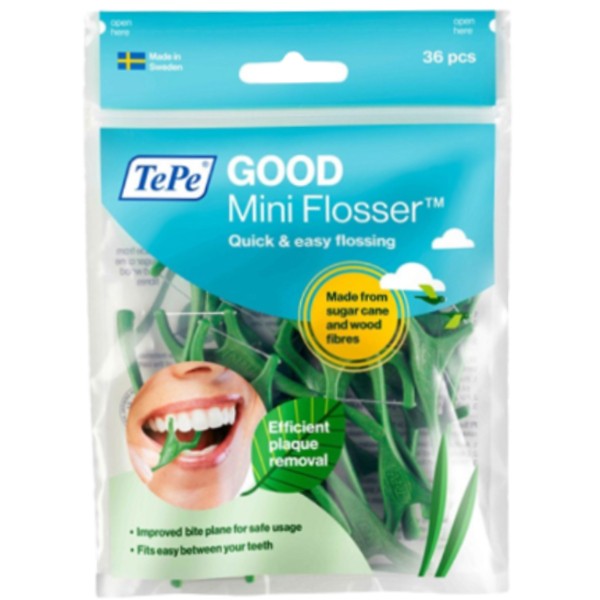 Mini flossers "TePe" green 36pcs