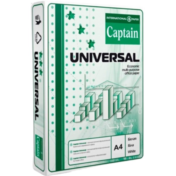 Бумага "Captain" Universal офисная A4 белая 500л