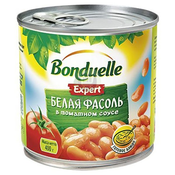 Beans with white tomato "Bonduelle" 400g