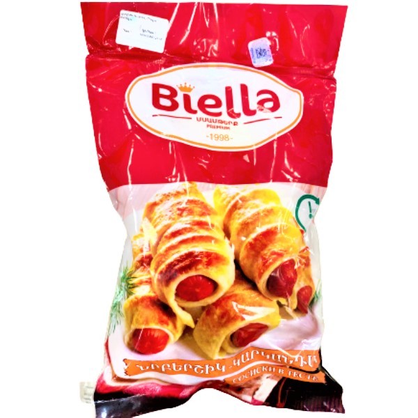 Сосиски в тесте "Biella" замороженные 500г