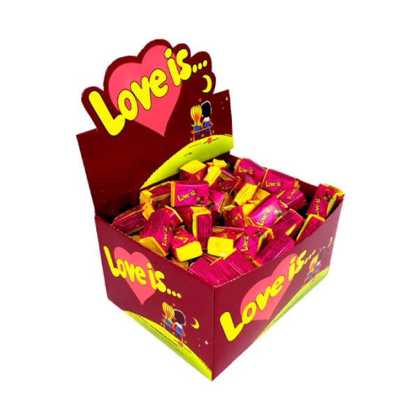 Chewing gum "Love is ..." with cherry and lemon flavor