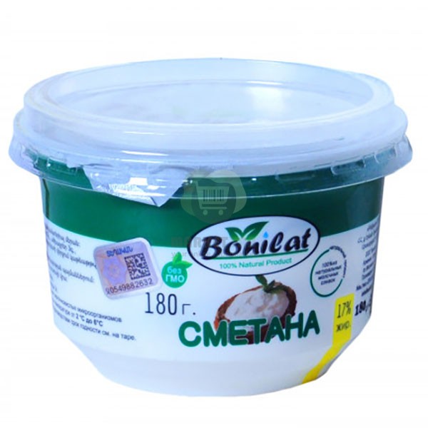 Sour cream "Bonilat" 17% 180 gr