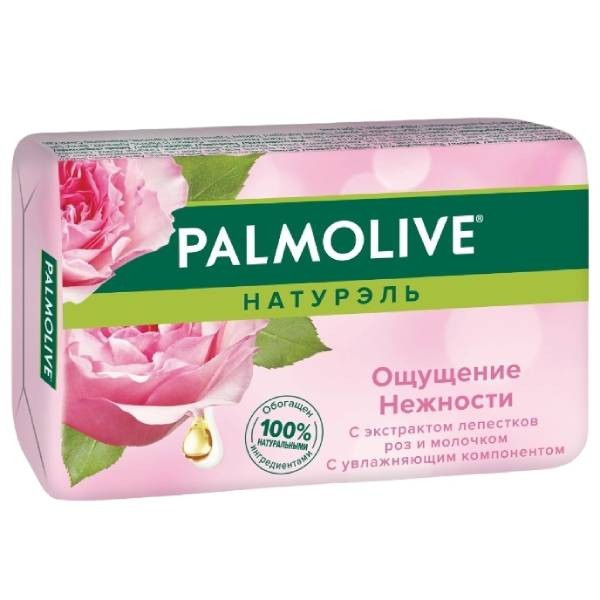 Dry soap "Palmolive" with rose scent 150g