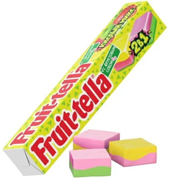 Жевательные конфеты "Fruit Tella" кислый микс 70г