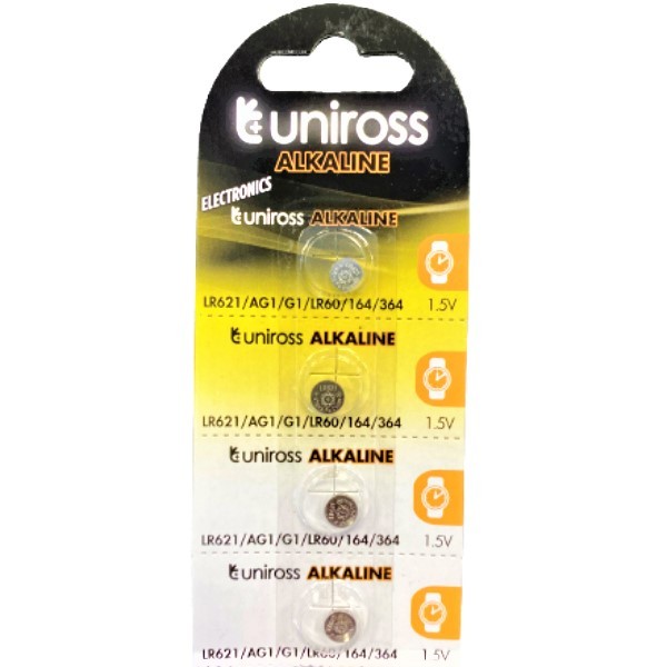 Батарейки "Uniross" Alkaline LR621 1.5V 1шт