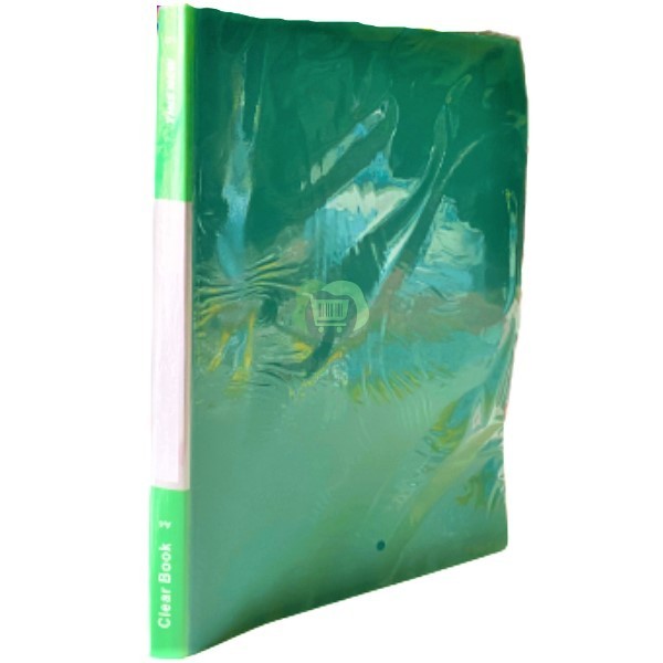 Folder "Midgo Clear Book" A4 green 10 files