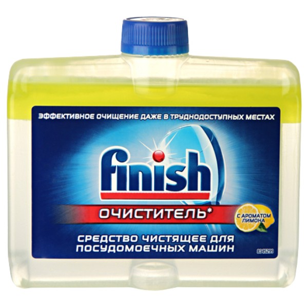 Очиститель "Finish" для посудомоечных машин с ароматом лимона 250мл