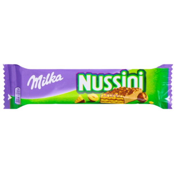 Wafer "Milka" Nussini with walnut filling coated with milk chocolate 31g