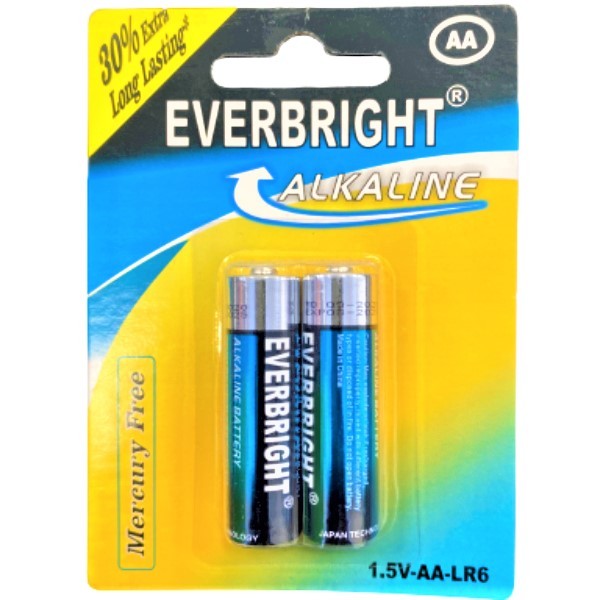 Batteries "Everbright" Alkaline AA 1.5V 2pcs