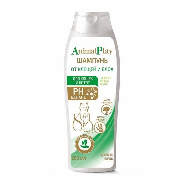 Shampoo "Animal play" for cats and kittens anti-lice 250ml