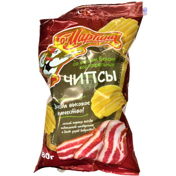 Chips "Ot Martina" with bacon flavor 80g