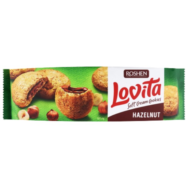 Cookies "Roshen" Lovita with hazelnut filling 127g