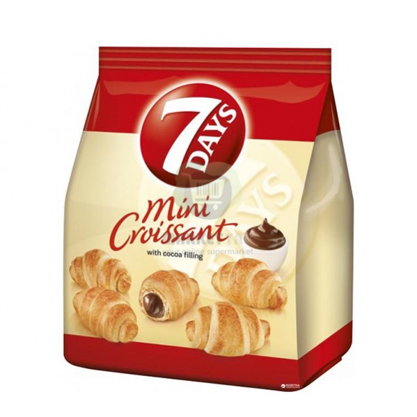 Croissant "7 Days" mini, with cocoa cream 200 gr