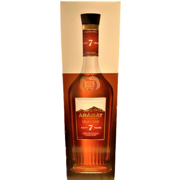 Cognac "Ararat" Ani 7 years aging 40% in a box 0.7l