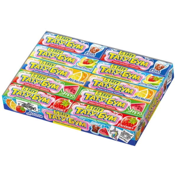 Chewing gum "Tattoo-Boom" with tattoos assorted 12.5g