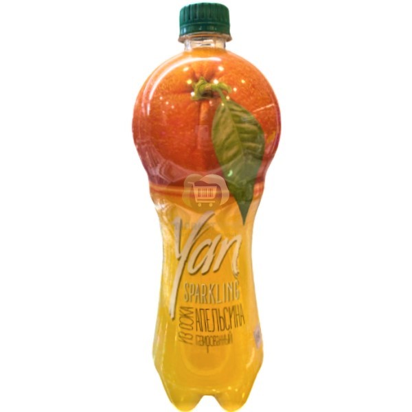 Refreshing carbonated drink "Yan" orange 930ml