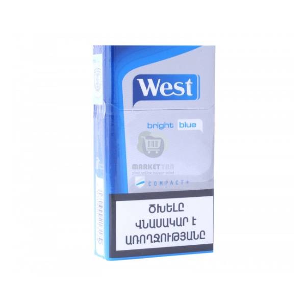 Cigarettes "West" Compact Bright Blue
