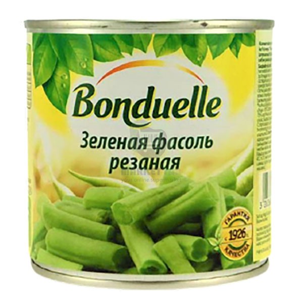 Фасоль зеленая "Bonduelle" нарезанная 400гр