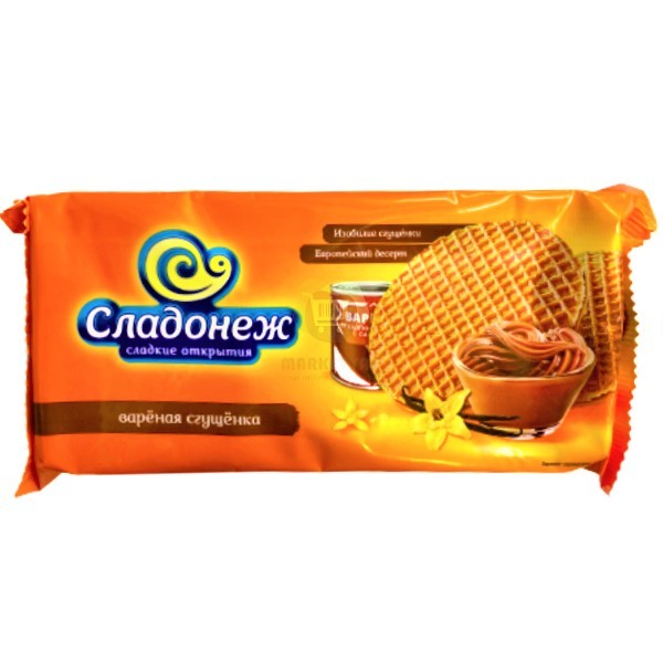 Wafers "Sladonezh" syrup boiled condensed milk 240g