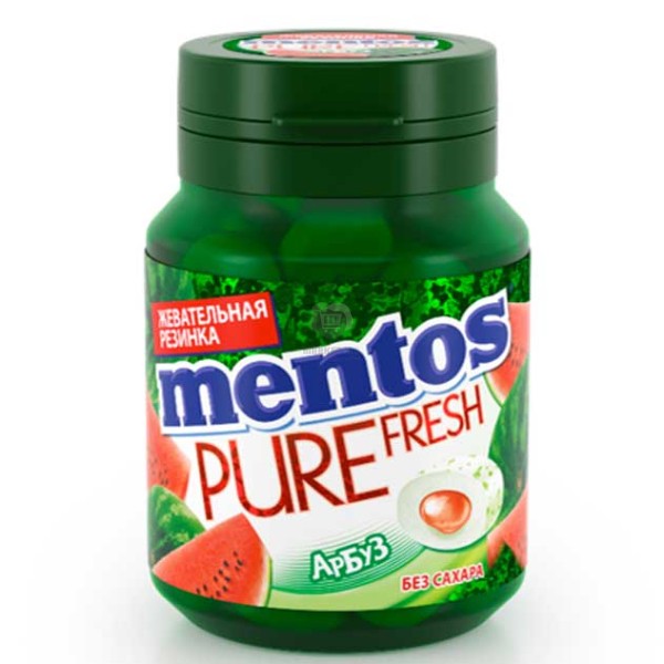 Chewing gum "Mentos" watermelon 54gr