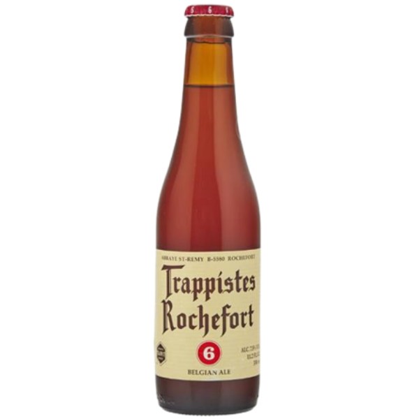 Пиво "Trappistes Rochefort" 6 темное нефильтрованное 7.5% 0.33л