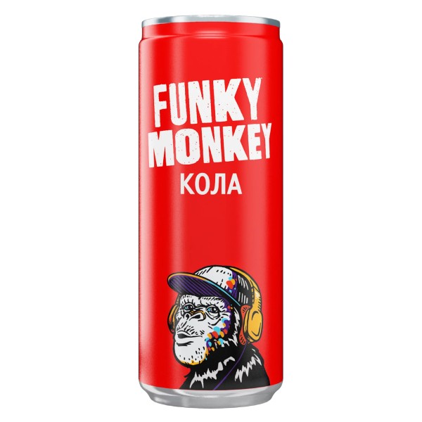 Газированный напиток "Funky Monkey" кола 0,25л