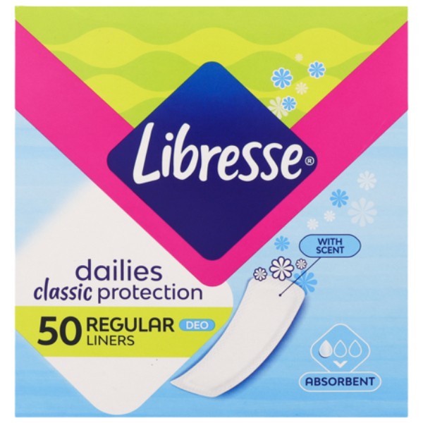 Прокладки ежедневные "Libresse" Regular Deo 50шт