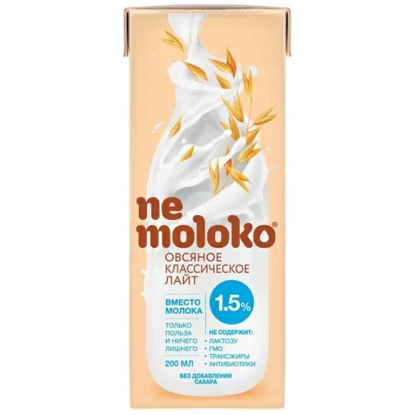 Classic light oat drink "Ne Moloko" with calcium and vitamin B 200ml