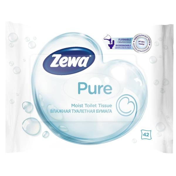 Wet wipes "Zewa" pure 42 pcs