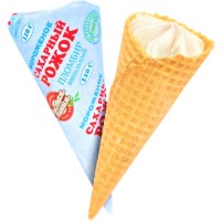 Ice-cream "Chistaya liniya" Sugar cone vanilla 110g