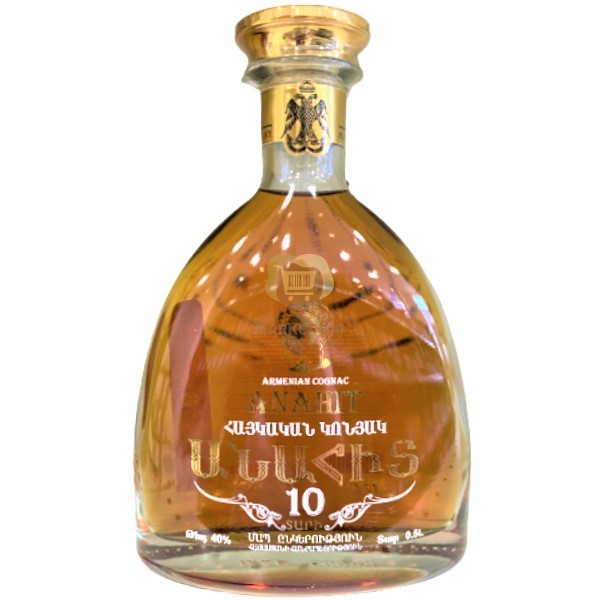Cognac "Anahit" 10 years old 40% 0.5l