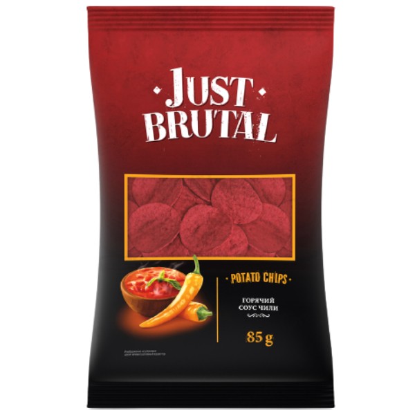 Chips "Just Brutal" with hot chili sauce flavor 85g