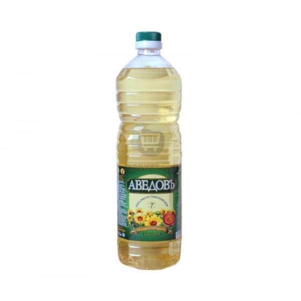 Sunflower oil "Avedov" refined deodorized 2 liters.