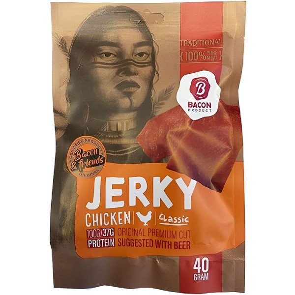 Dried meat "Bacon" chicken classic 40g