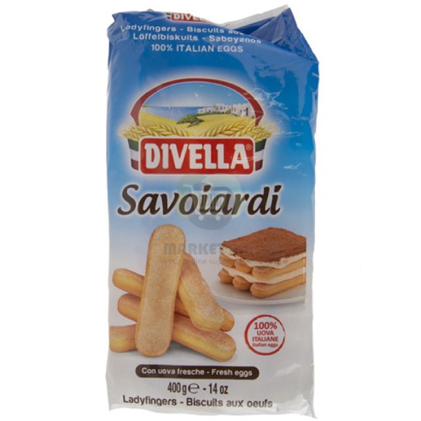 Печенье для тирамису "Divella Savoiardi" 400г