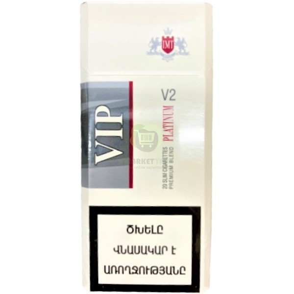 Cigarettes "VIP" Platinium Slims silver 20pcs