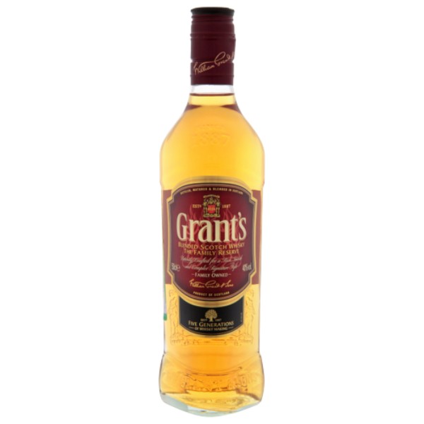 Виски "Grant's" шотландский 40% 0.5л