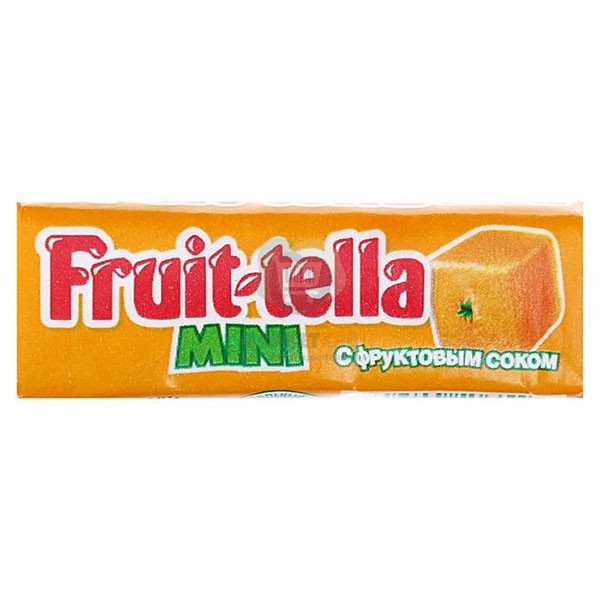 Chewing marmalade "Fruit-tella" mini, with fruit juice 11 gr