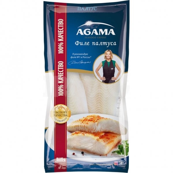 Fish fillet halibut "Agama" 400g