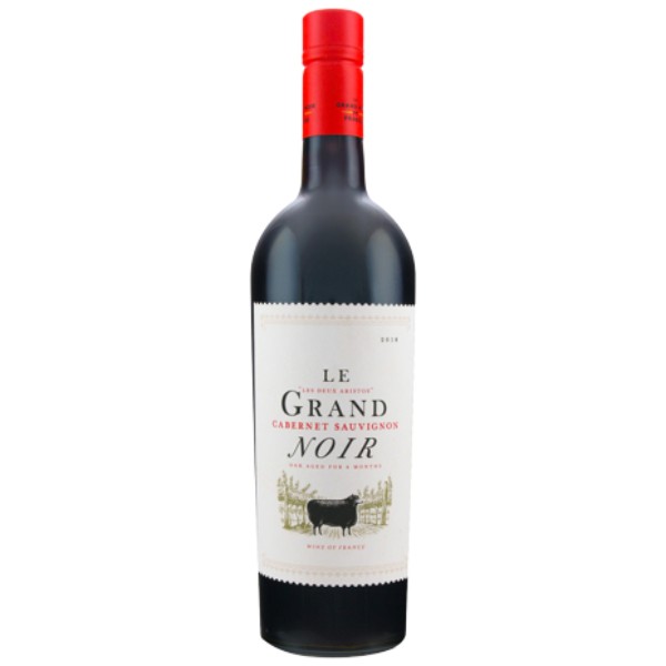 Wine "Le Grand Noir" Cabernet Sauvignon red dry 13.5% 0.75l