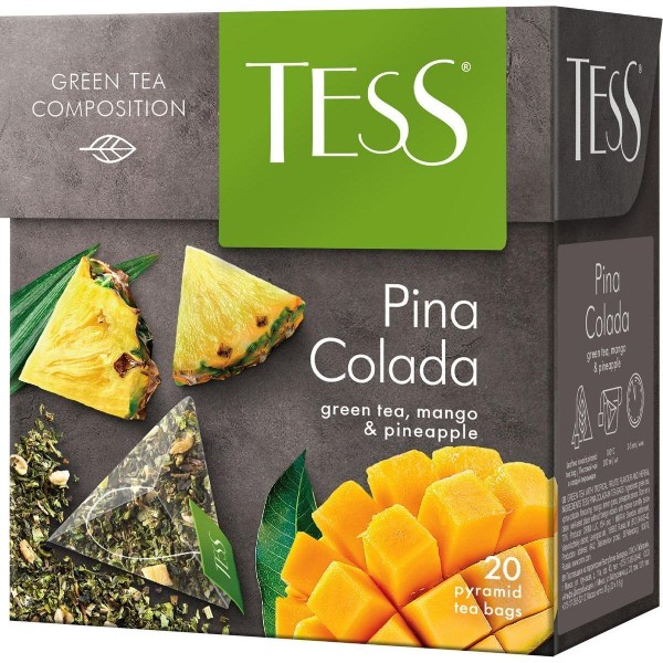 Black tea "Tess" Pina Colada 20 pyramids