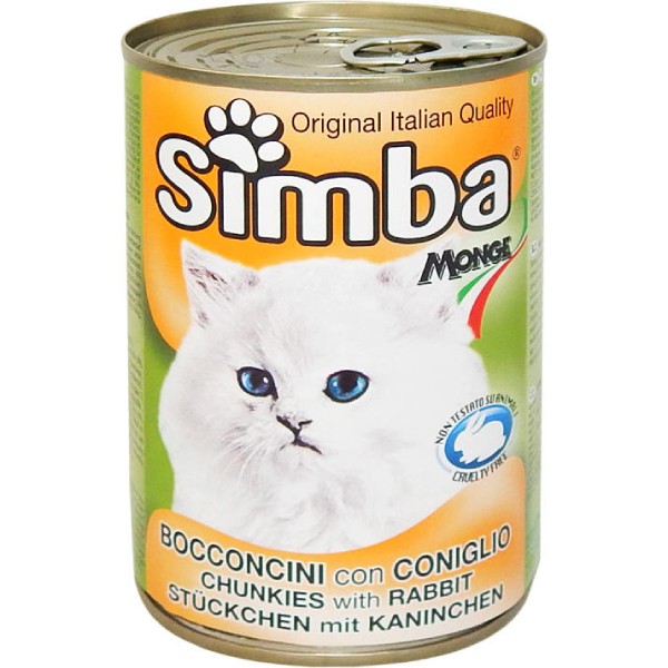 Cat food "Simba" canned rabbit