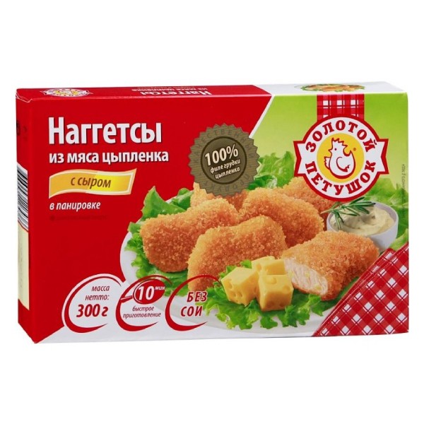 Nuggets "Zolotoy Petushok" with cheese 300g