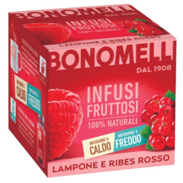 Tea "Bonomelli" raspberry and red currant 24g