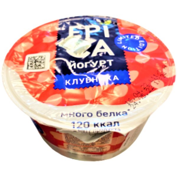 Yogurt "Epica" strawberry 4.8% 130g