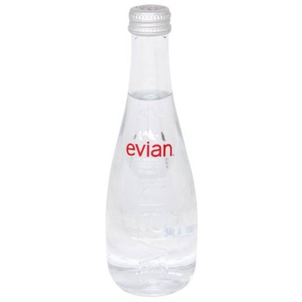 Вода газированная "Evian" стеклянная тара 0,33л