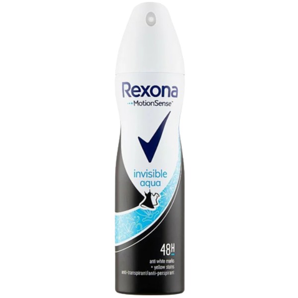 Антиперспирант-дезодорант "Rexona" Invisible Aqua для чёрной и белой одежды 48ч для женщин 150мл