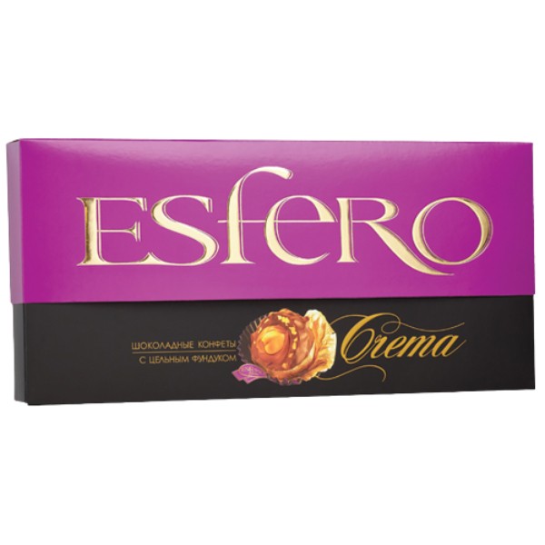 Շոկոլադե կոնֆետների հավաքածու «Esfero» Crema ամբողջական պնդուկով 154գ